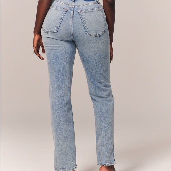 Abercrombie Curve Love 90s Ultra High Rise straight - Picture 5 of 6